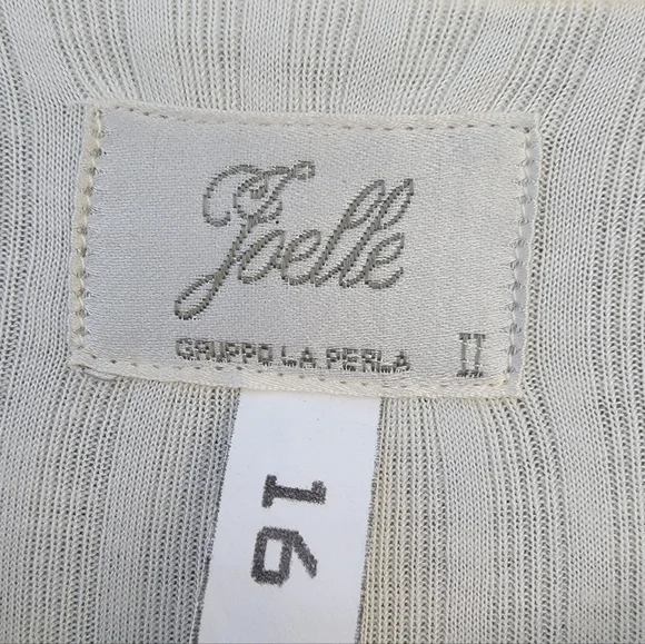 Vintage La Perla Joelle Cream Ribbed Loungewear Slip | Size Small NWOT - Picture 2 of 14